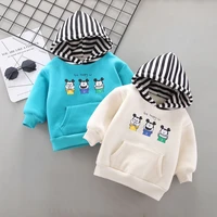baby girls hoodies kids boys autumn fleece sweater with bear ear spring baby boys clothes solid cute infant childrens clothing