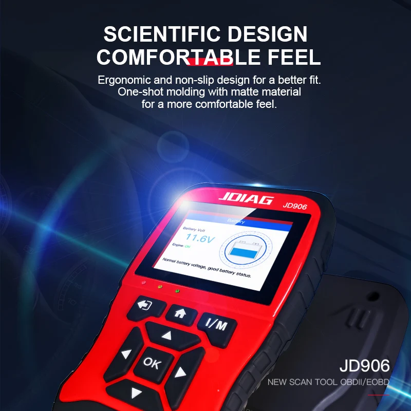 OBD2 считыватель кодов JDiag JD906 расширенный режим 6 8 неисправностей двигателя для