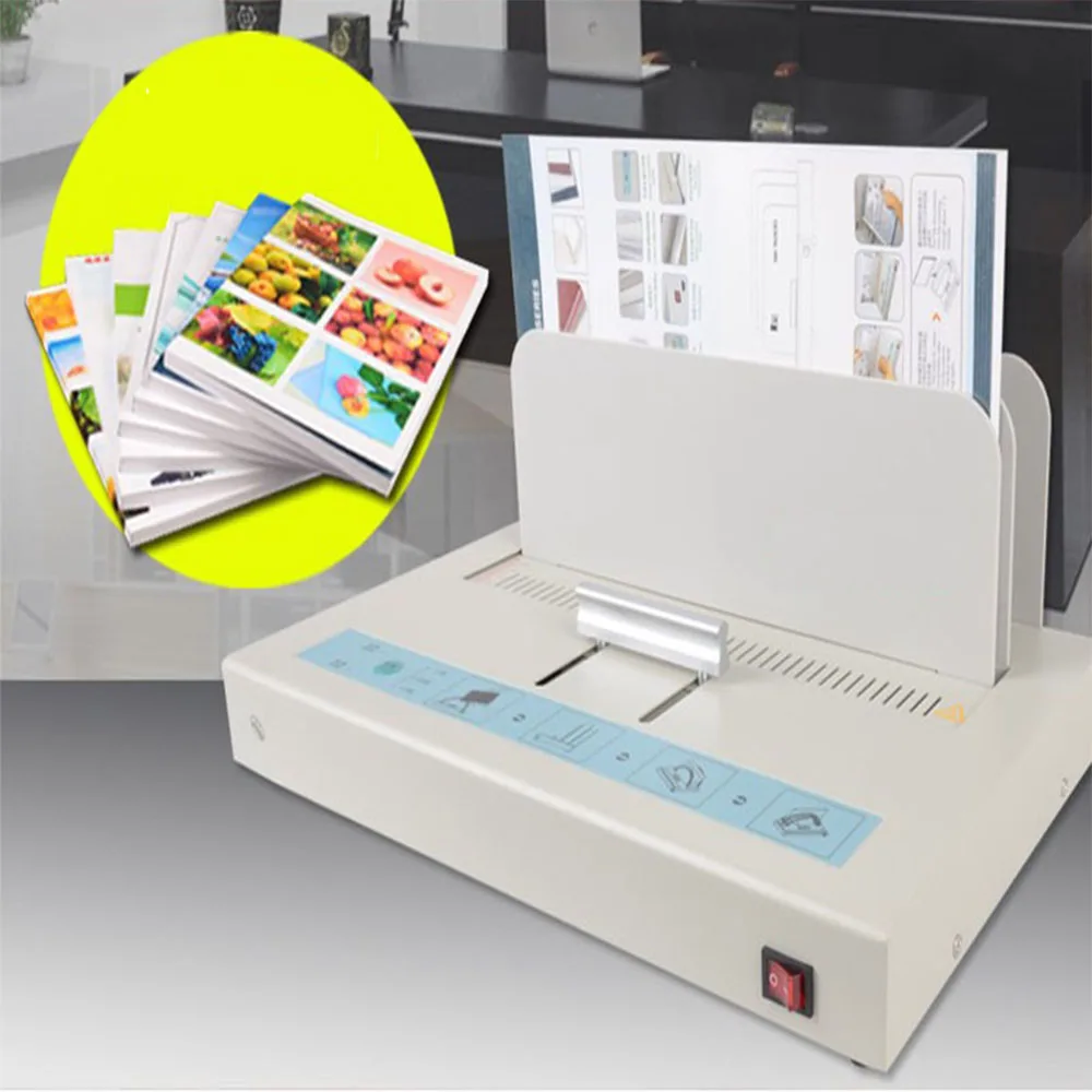 New A4 Size Hot Binding Machine Electric Melt Glued Hard Cover School Factory | Инструменты
