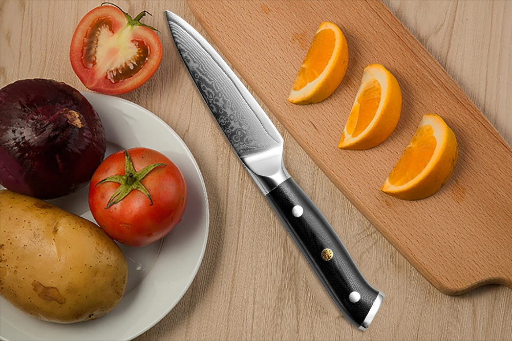 

Quality Japan VG10 Damascus Steel Kitchen Knife G10 Handle + Plum Blossom Best Gift Chef Knife Sharp Cleaver Santoku Cook Tool