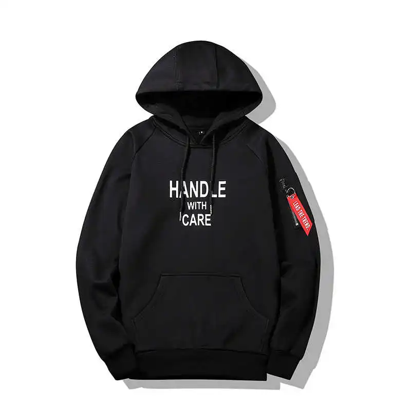 

Sweatshirt Slim Youth Hooded Loose Letter Casual Sports Men's Top Size M-4XL
