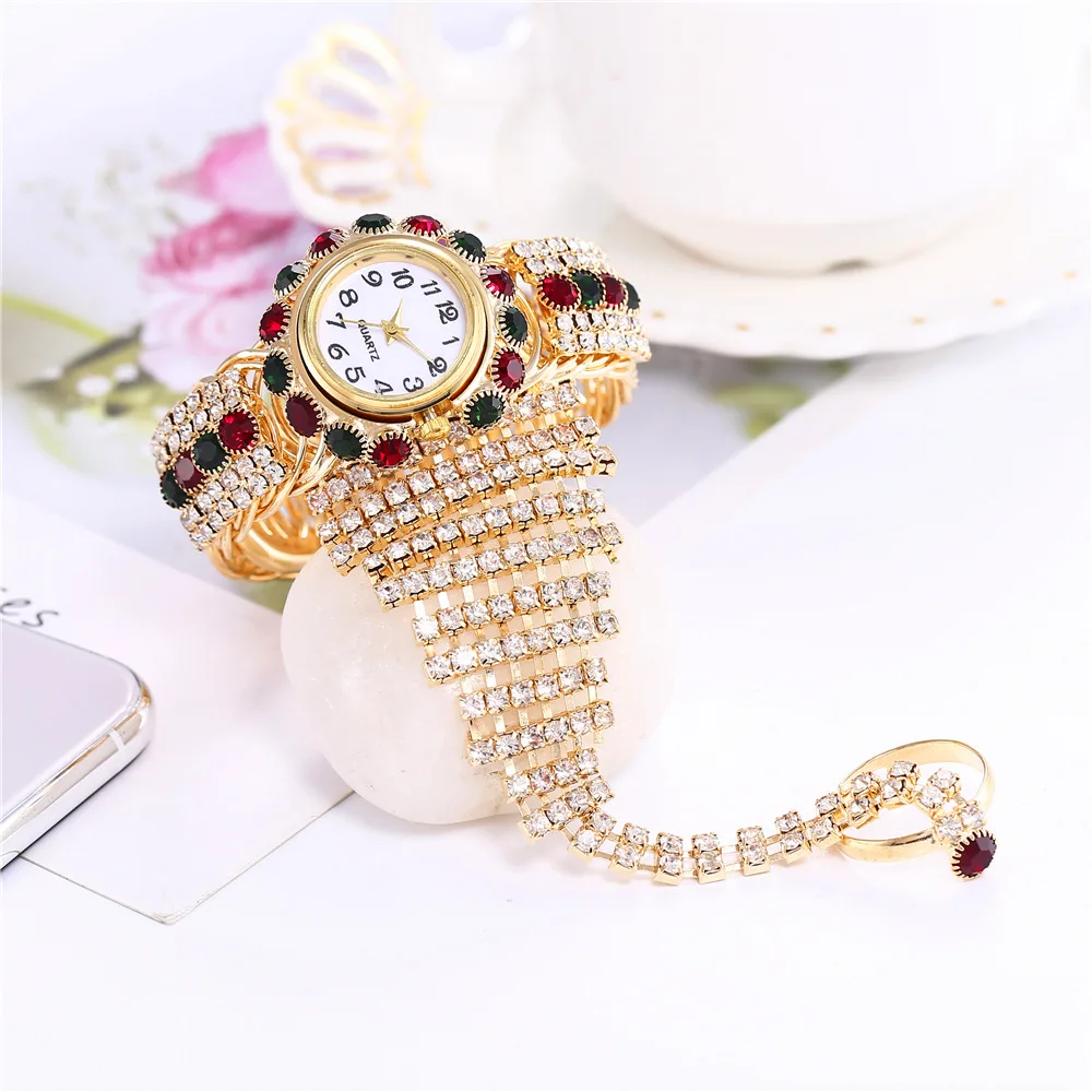 

New Luxury Ladies Full Diamond Bracelet Watch Fashion Ladies Watch Montre Femme Zegarki Damskie Relogio Feminino Relojes Mujer