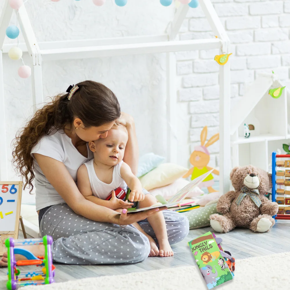 

1Pc Baby 3D Cloth Book Fabric Book Early Educational Preschool Learning Book Enlightenment Learning Books (Rainforest A