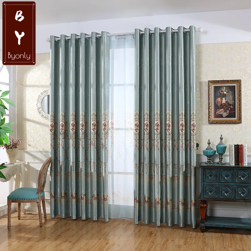 

Jane Jacquard Print Curtains for Living Dining Room Bedroom Balcony Curtains