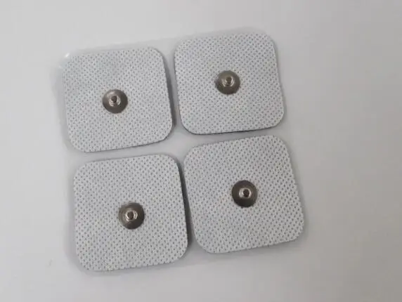 

100pcs TENS Electrode Square Studed Pads Ellectrodes for Healy COMPEX COMPATIBLE Electrode TENS EMS with 3.9mm buttons
