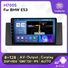 Автомагнитола 2DIN для BMW E53 E39 X5 4G, мультимедийный плеер на Android 11, 8 ГБ + 128 ГБ, с GPS-Навигатором