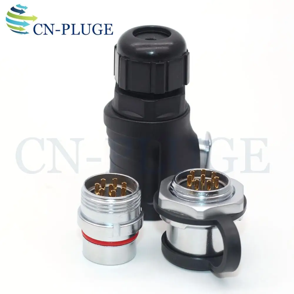 XHP20 8 Pin IP67 Waterproof Bulkhead Electrical Connector Adapter Solar Male Plug Female Socket Industrial AC DC Power Supply |