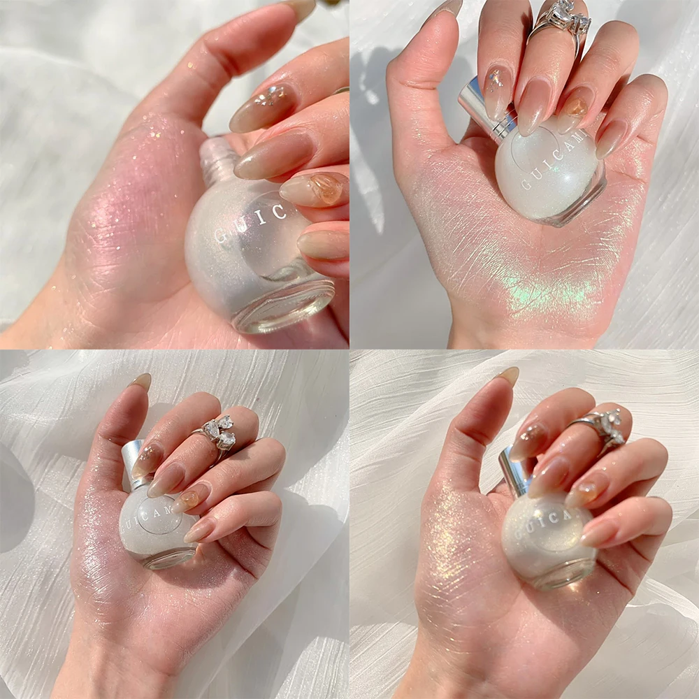 3 цвета жидкий хайлайтер Макияж Мерцание и блеск лицо стойкая контурная для ухода