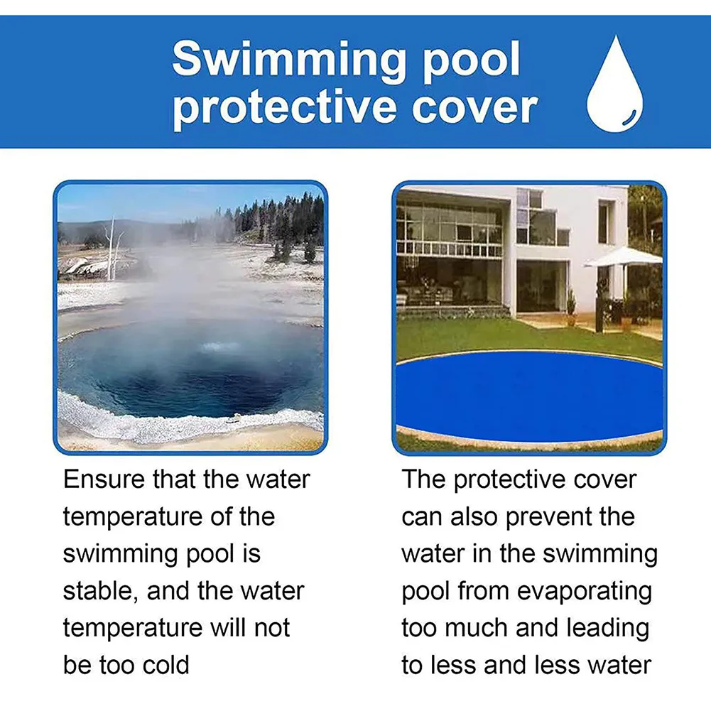 

Outdoor Frame Pool Cover Paddling Pool Pools Round Swimming Waterproof