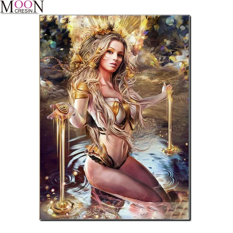 

New Diy Diamond Painting Beauty Lady Head Embroidery Cross Stitch Mosaic Full Square Round Drill Rhinestones Home Decor Needle