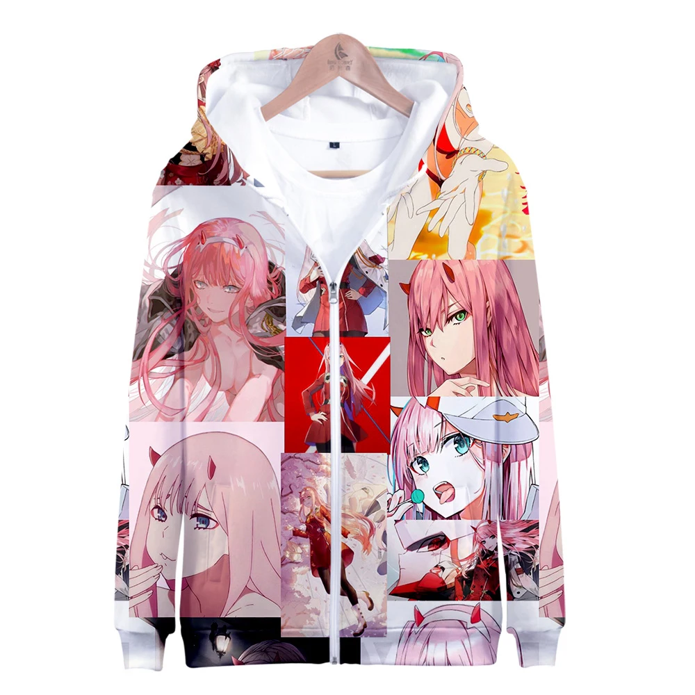 

Zipper Hoodies Darling in the franxx 3D Sweatshirt Men/Women's Casual Fashion kids Hoodie Harajuku Sweatshirt Zipper Jacket