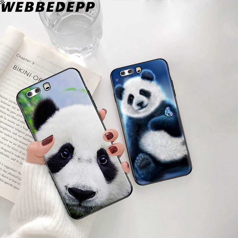 Animal Panda Soft Case for Huawei P8 P9 P10 P20 P30 Lite Pro P Smart Z Plus Y6 Y7 Y9 Prime |