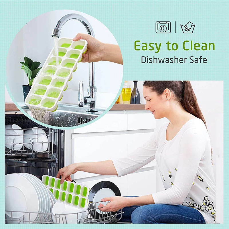 Домашние подносы для льда сделай сам Силиконовый поднос 14 льдов с устойчивой к