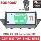 Автомобильная Мультимедийная система на Android 11,0, 6 ГБ, 128 ГБ, 1920*720P, Snapdragon662, с GPS, радио для BMW X1, E84, CICбез экрана 2009-2015, BT, Wi-Fi, Carplay