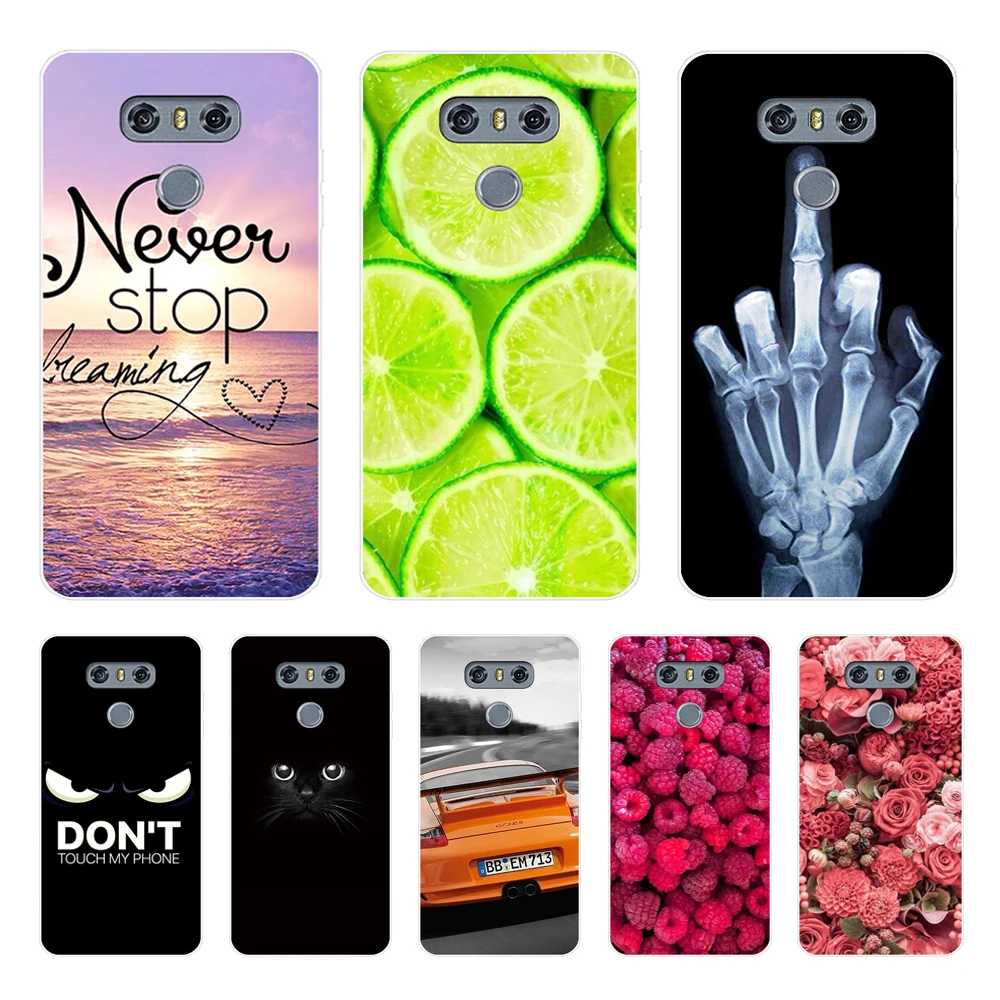 Чехол для LG G6, чехол с 5,7 прозрачным принтом, мягкая задняя крышка из ТПУ для LG6 LGG6 G 6 H870DS H870, силиконовые чехлы G3 G4 G5, чехол для телефона s