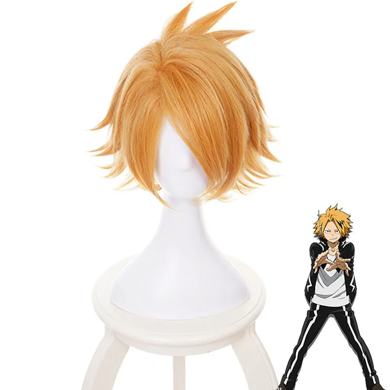 

Boku no Hero Academia Kaminari Denki Cosplay Costume My Hero Academia Short Synthetic Hair Party Role Play Wigs Synthetic High