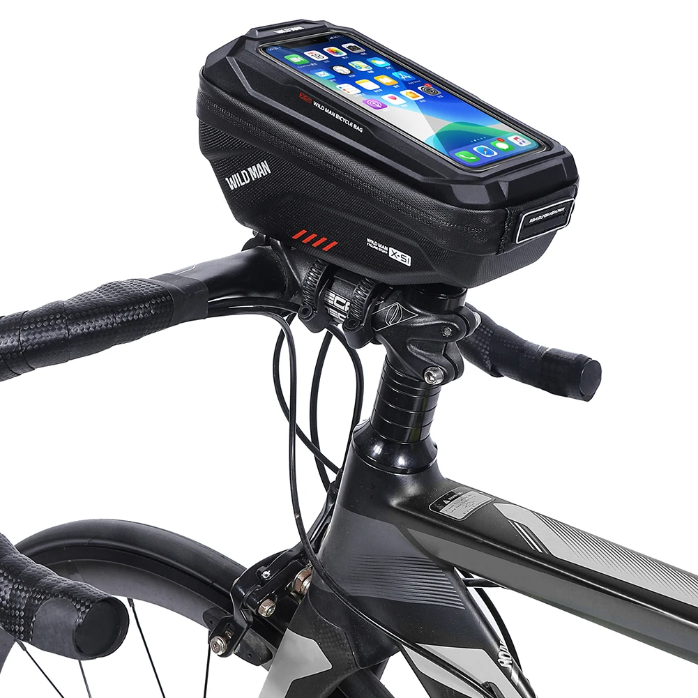 

6.2inch Bicycle Phone Bag Waterproof MTB Road Bike Front Frame Pouch Bicycle Touch Screen Phone Bag Bike Accessories