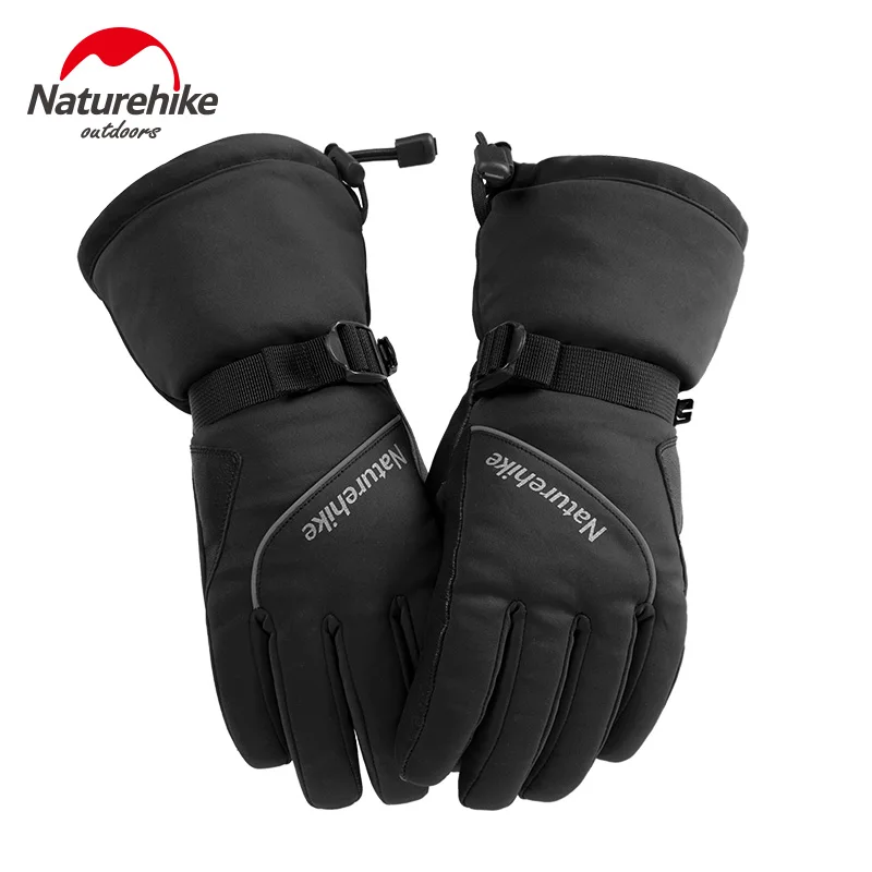 Флисовые перчатки Naturehike теплые зимние ветрозащитные лыжные женские и мужские