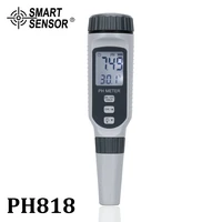 professional pen type ph meter portable ph water quality tester acidometer for aquarium acidimeter water ph acidity meter ph818
