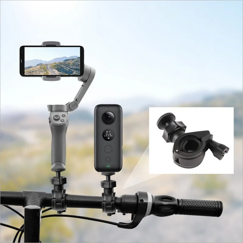 Для DJI OSMO Mobile 2 ручной карданный держатель Insta360 One X велосипедный зажим держатель кронштейн для DJI OSMO Mobile 3