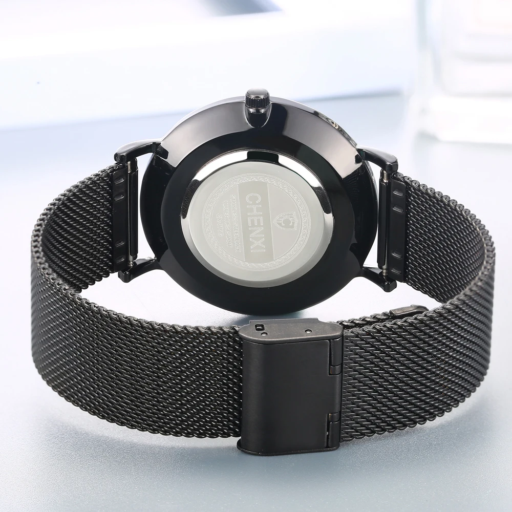 

CHENXI Luxury Men Women Slim Quartz Watch Set Fashion Top Brand Couple WristWatches Simple Ladies Mens Watches relogio masculino