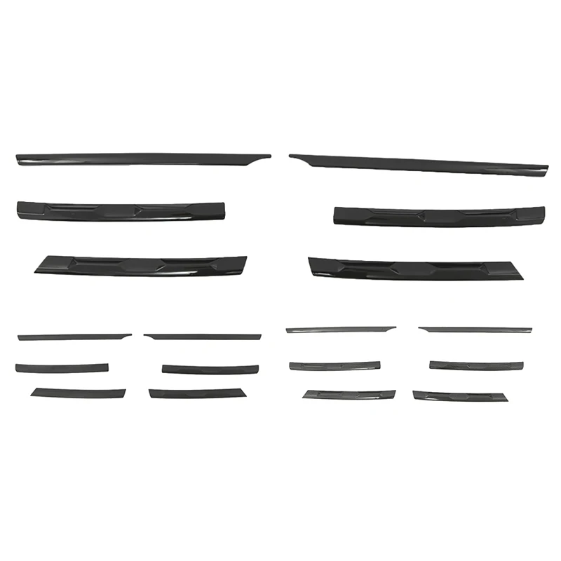 

Для Tiguan MK2 2016-2021 передний бампер сетка Центральная решетка гриль литье полосы крышка отделка