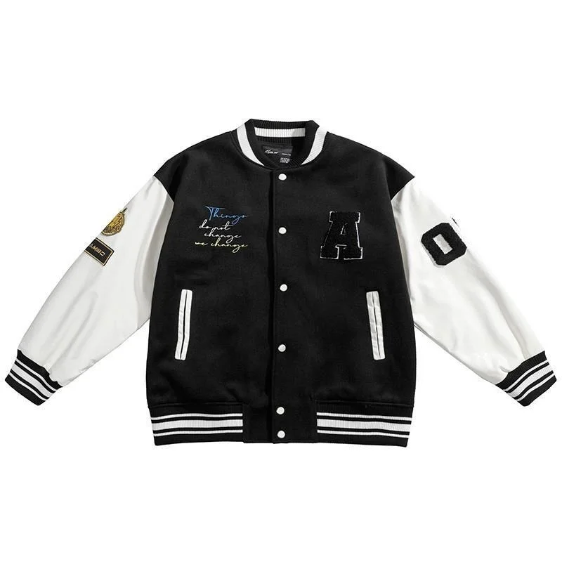 

Plus Size Women Baseball Uniform Spring And Autumn Flight Jacket Women Spring Jacket Couple Japanese Tide Brand Varsity Jacket