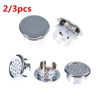 23pcs basin sink round overflow cover ring insert replacement tidy chrome trim bathroom accessories