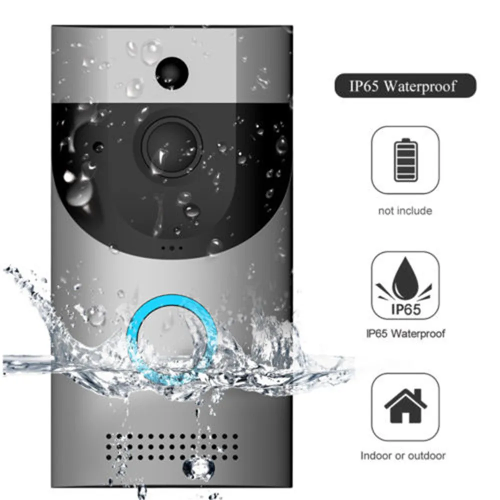 HD 720P Smart Vision WiFi дверной звонок беспроводной домофон Sercurity камера движения PIR