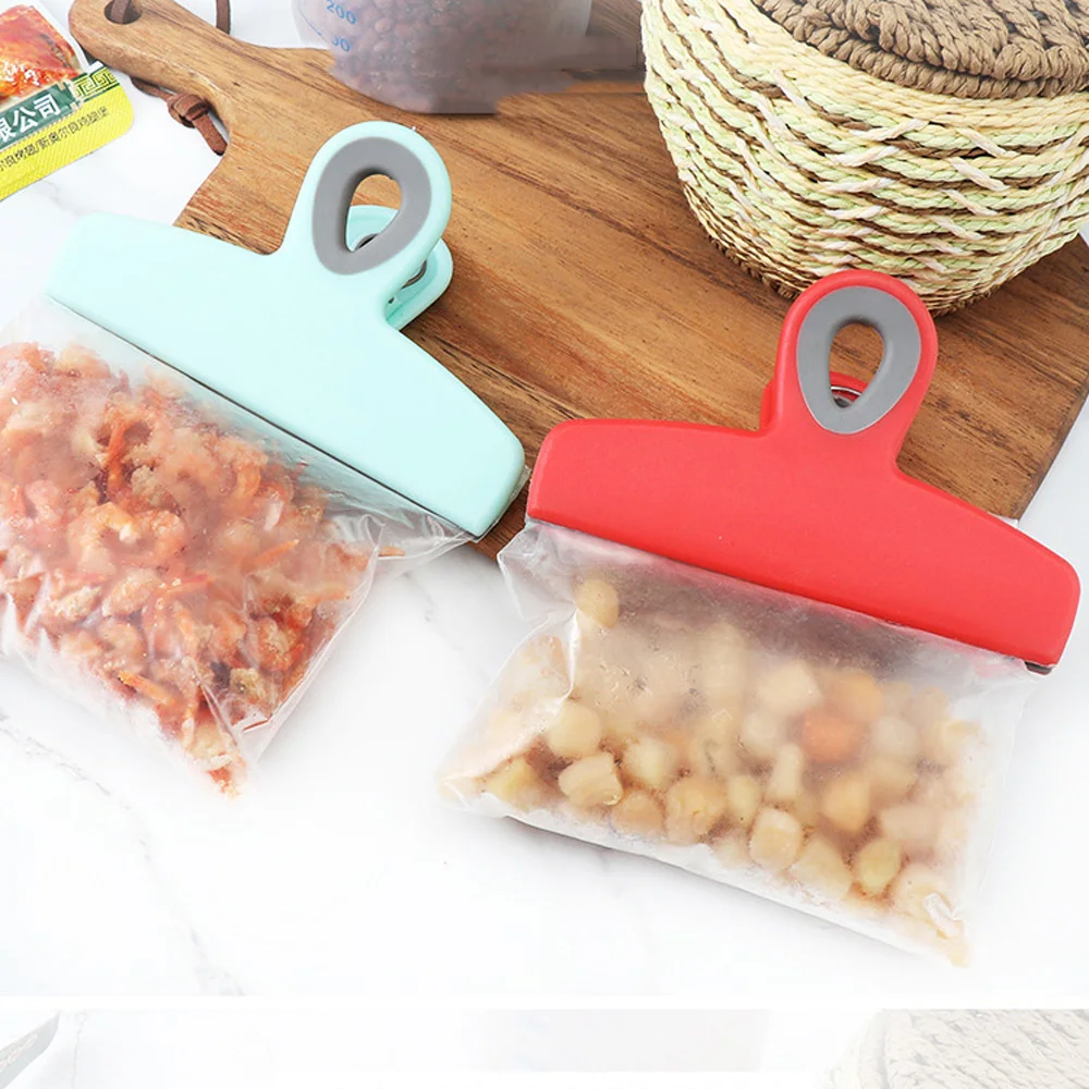 

5.3 Inch Heavy Duty Food Bag Clips, Food Bag Clamp with Air Tight Seal Grip for Bread Bags, Snack Bags, Coffee Bags