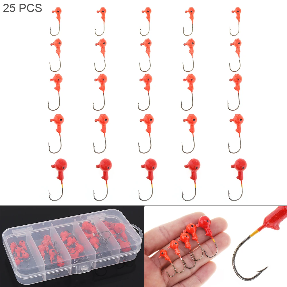 25 шт./лот кривошипно Lead Jig Head рыболовный крючок 1 7 5g 3.5g г 10 свинцовые Крючки для