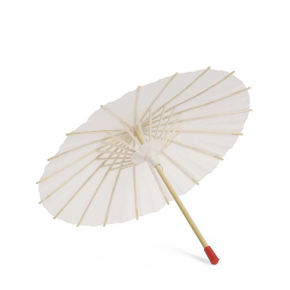 White diy blank oil paper umbrella craft art painting hand painted and wood vintage Rain gear | Дом и сад