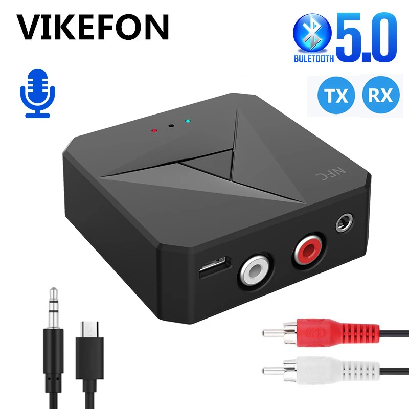 Bluetooth 5 0 приемник передатчик 3 мм AUX Jack музыка беспроводной аудио адаптер Handsfree Call &