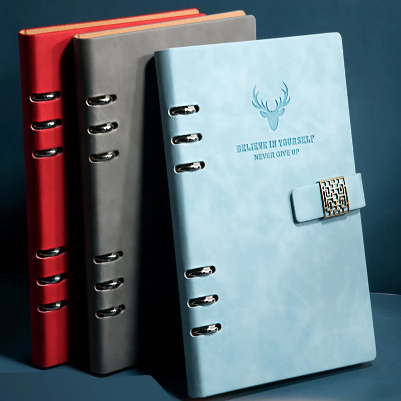 

A5/B5 Spiral Notebook Personal Travel Diary Weekly Business Binder Note Book 6 Rings Planner Organizer Stationery Sketchbook