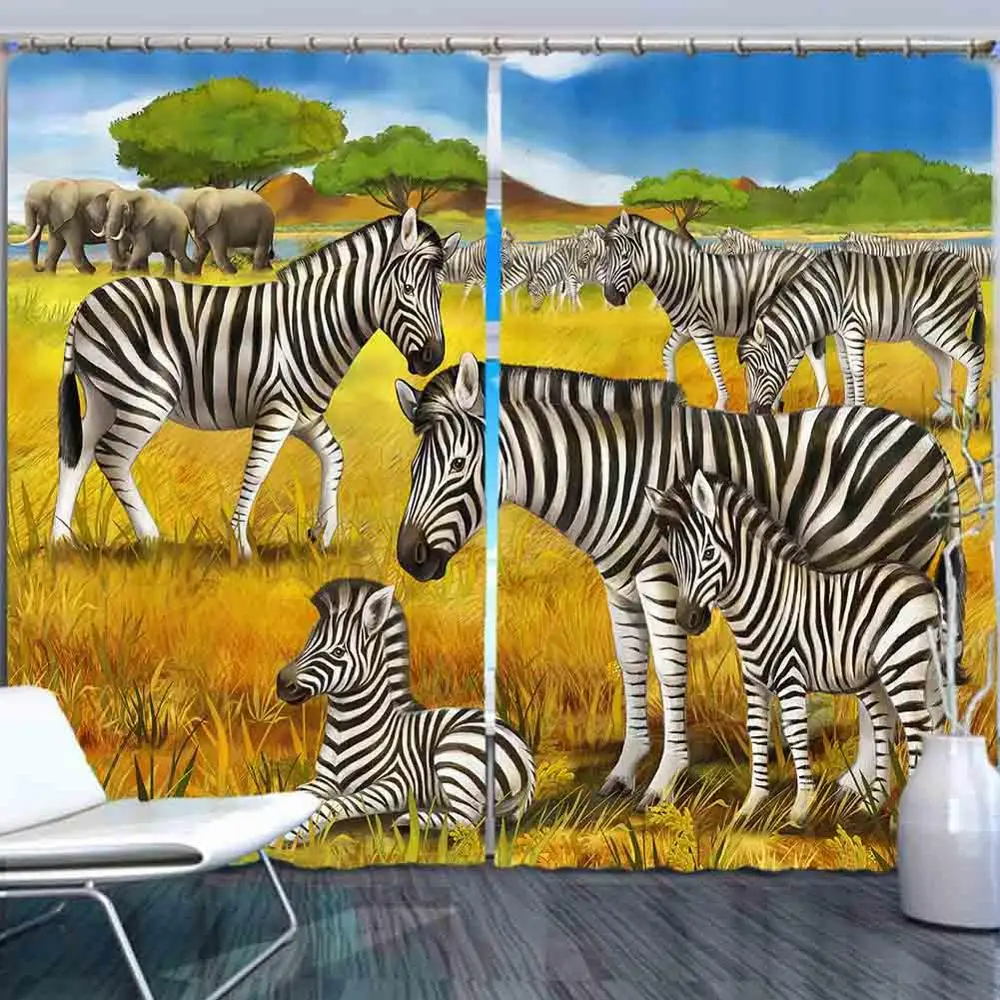 

Роскошные занавески для гостиной в европейском стиле, оконные шторы в виде животных для спальни, красивое украшение