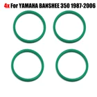 Комплект из 4 предметов выхлопной трубы уплотнительное кольцо комплект уплотнений для YAMAHA BANSHEE 350 1987-2006 выхлопной трубы прокладка уплотнения выхлопной трубы-хомут с круглым воротником для мальчиков и девочек
