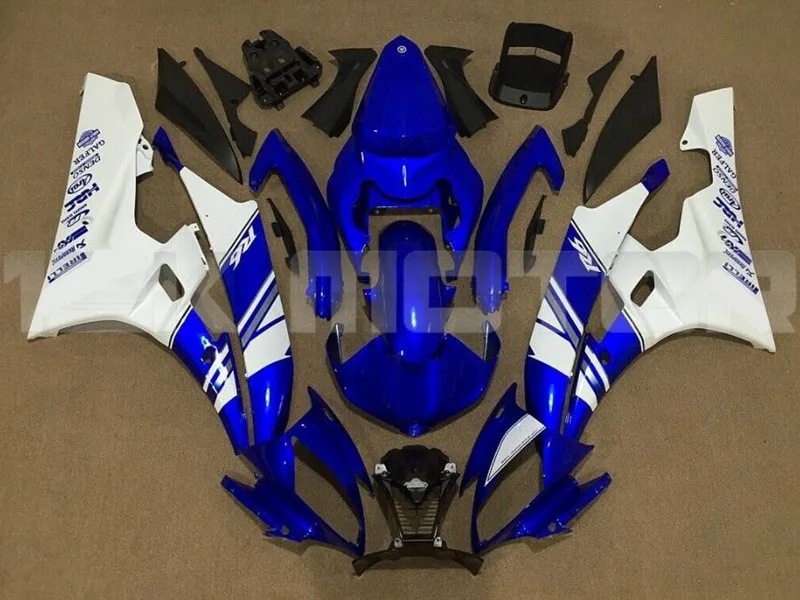 

Новинка из АБС-пластика для мотоцикла весь обтекатели комплект подходит для YZF-R6 r6 2006 2007 06 07 кузова набор изготовленный на заказ Бесплатная с...