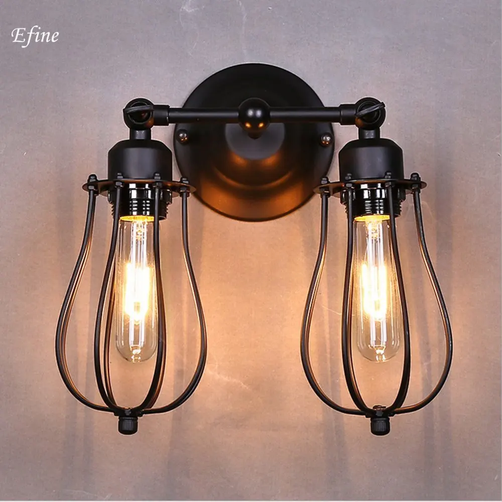 Винтажная абажур лампы Guard DIY Люстра с клеткой промышленный стиль гостиной кафе