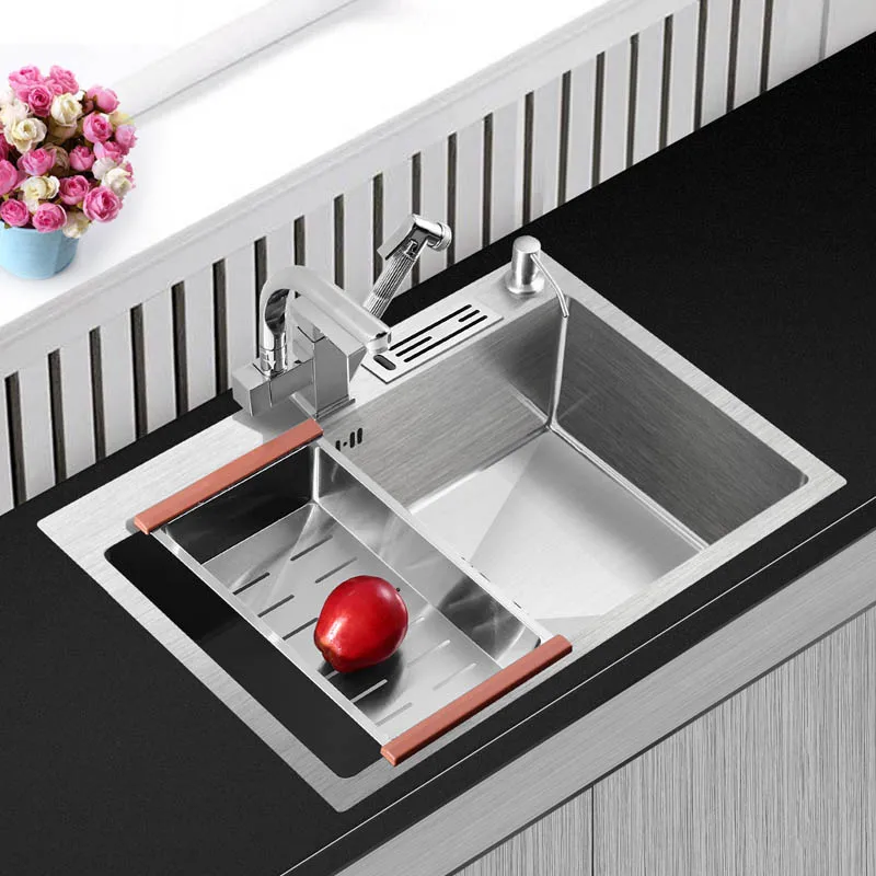 304 овощная емкость для моющего средства из нержавеющей стали один бак с режущая