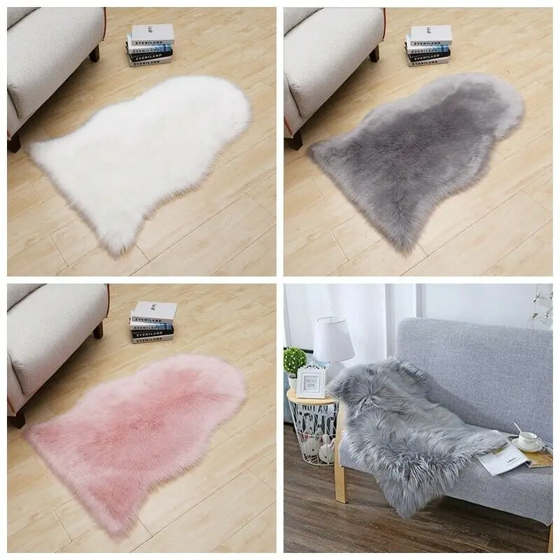 Новый 60*90 см теплые ворсистый пушистый ковры из искусственной шерсти
