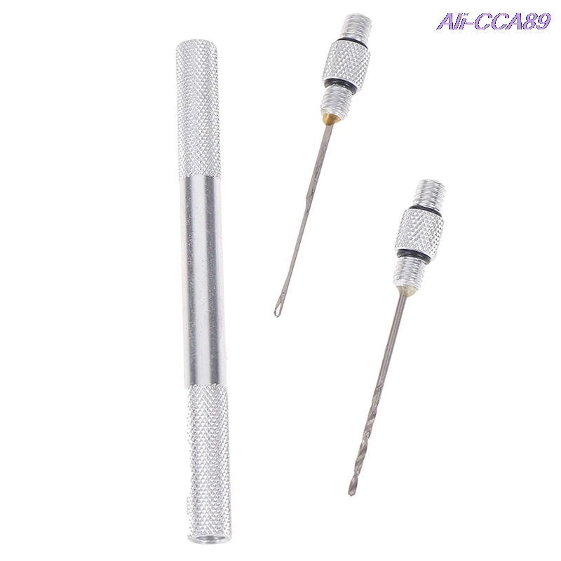 

New 3-in-1 Carp Fishing Rigging Bait Needle Kit Tool Set Bait Drill Stringer Needle With Nonslip Aluminum Alloy Handle