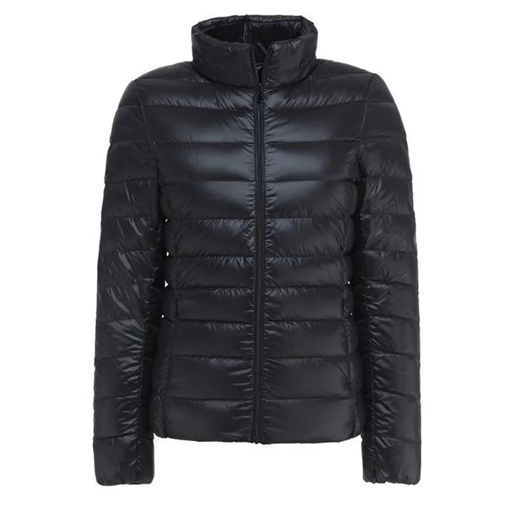 

2020 Fashion Ultralight Parka Winter Jacket Women Stand Collar Vintage Retro Women's Jackets Windproof Thin Basic Warm Coat