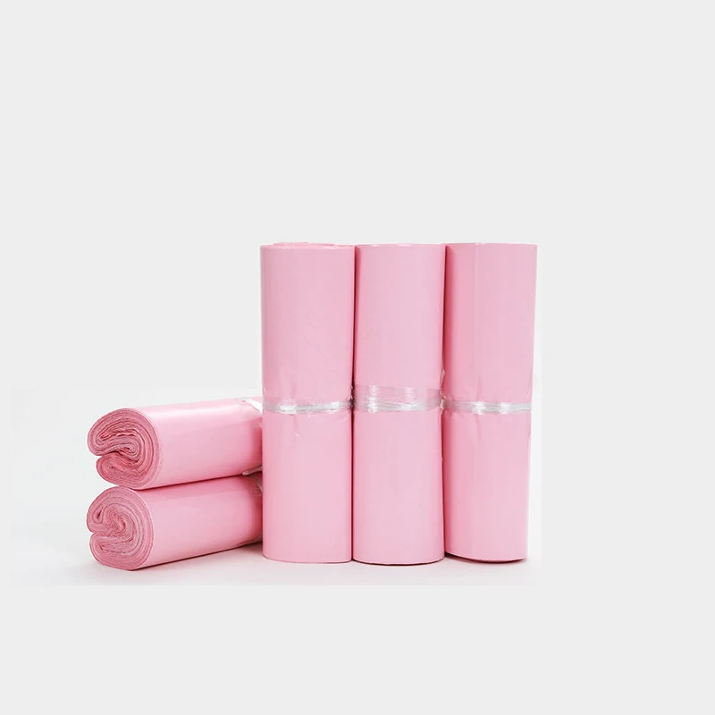 

50Pcs/Lot Pink Translucent Courier Packing Bags Thicken Storage Bag Waterproof Bags PE Material Envelope Mailer Postal Mailing