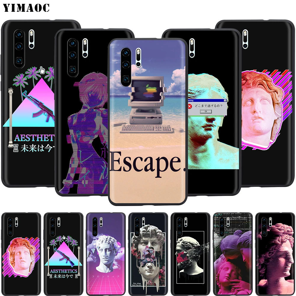 Чехол из силикона YIMAOC Vaporwave Aesthetics для Huawei Honor 6a 7a 7c 7x 8 9 10 Lite Pro Y6 2018 2017 Prime.