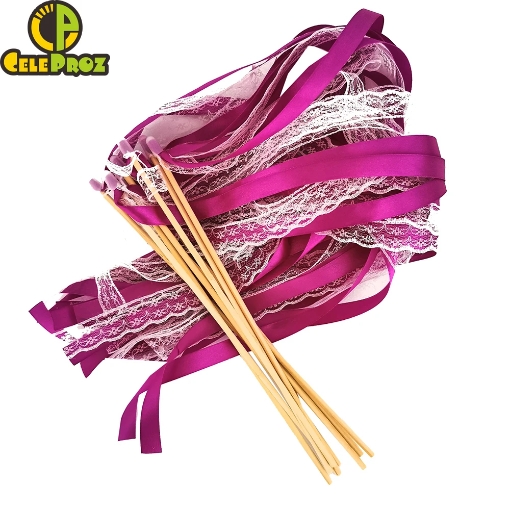 50 шт. свадебные ленты палочки скручивание стример танцевальный реквизит лента на