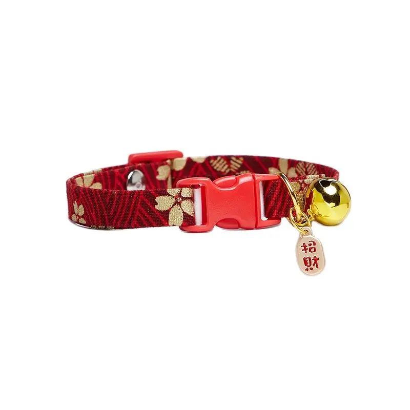 

MEOWS Orientalism Style Cat Collar Christmas Tree Snowflake Dog Collar Bell Accessories Adjustable Buckle
