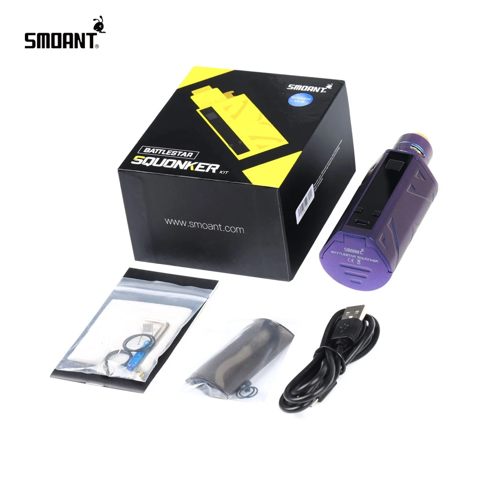 Оригинальный Smoant Battlestar TC комплект с сквокер мод RDA нет 18650 Батарейный блок VS lucotic MF