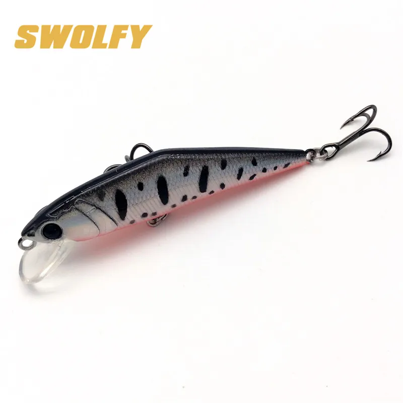

Solfy 5pcs 6.5cm 7.5g Fishing Lure Sinking Minnow Wobblers trolling pike bass Artificial Hard Bait Crankbait Fishing Tackle