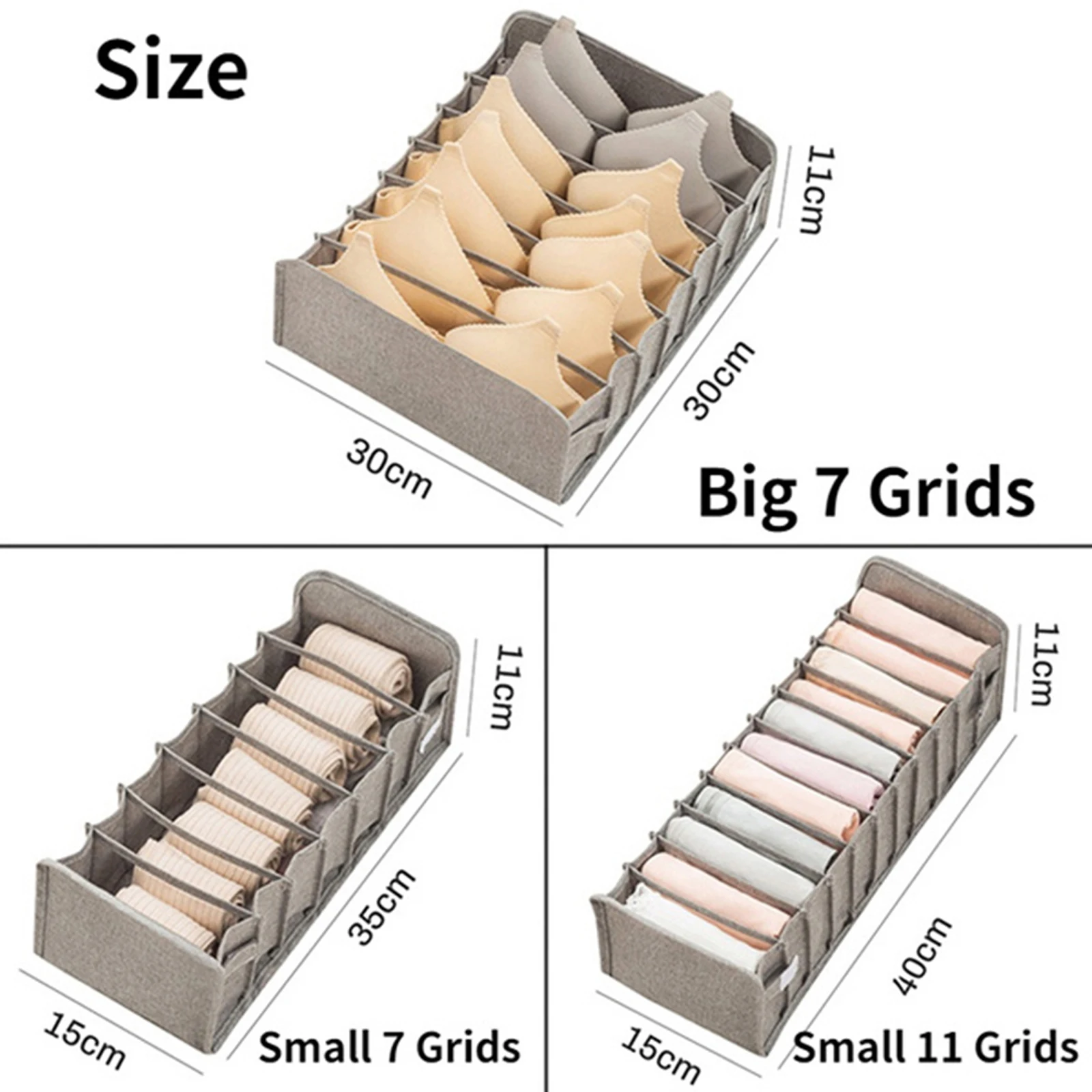 Ящики для хранения нижнего белья разделитель органайзер с крышкой шкафа одежды