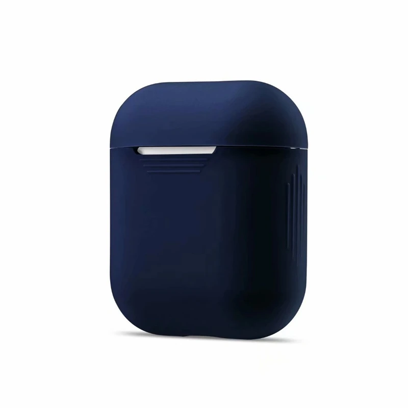 Цвет Мягкая силиконовая гарнитура чехол для AirPods 1/2 зарядка наушников с откидной крышкой - Цвет: 8